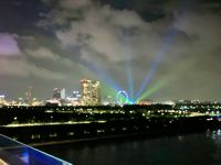 Die Lichtershow vom Schiff aus