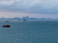 Bangkogs Vorstadt  in der Ferne