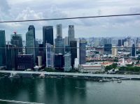 Sicht vom Skypark Observation Deck im Marina Bay, Sands 