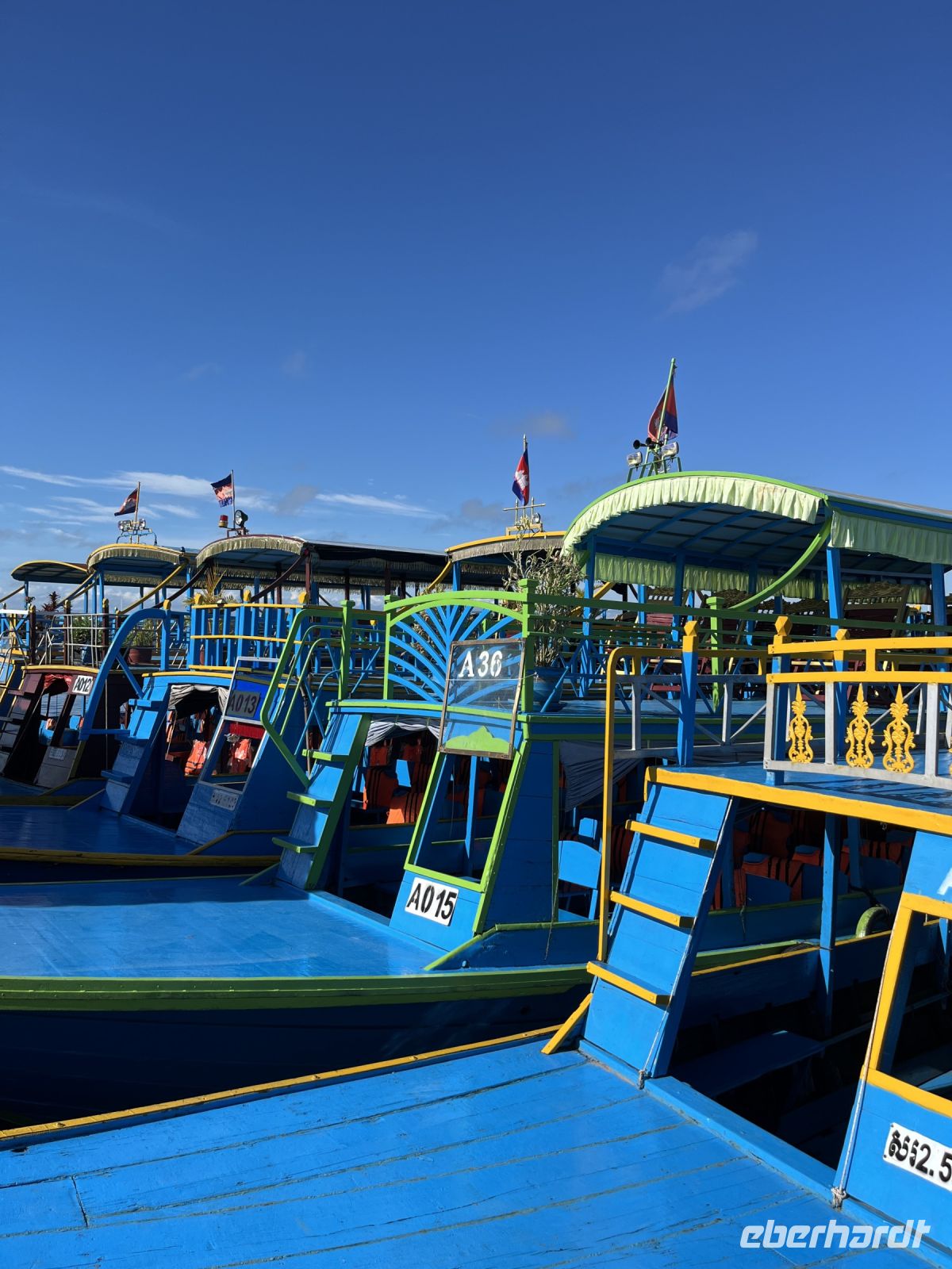 Boote, Tonle–Sap–See, Kambodscha