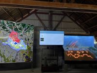 Filmvorführung, Cu-Chi-Tunnel, Vietnam