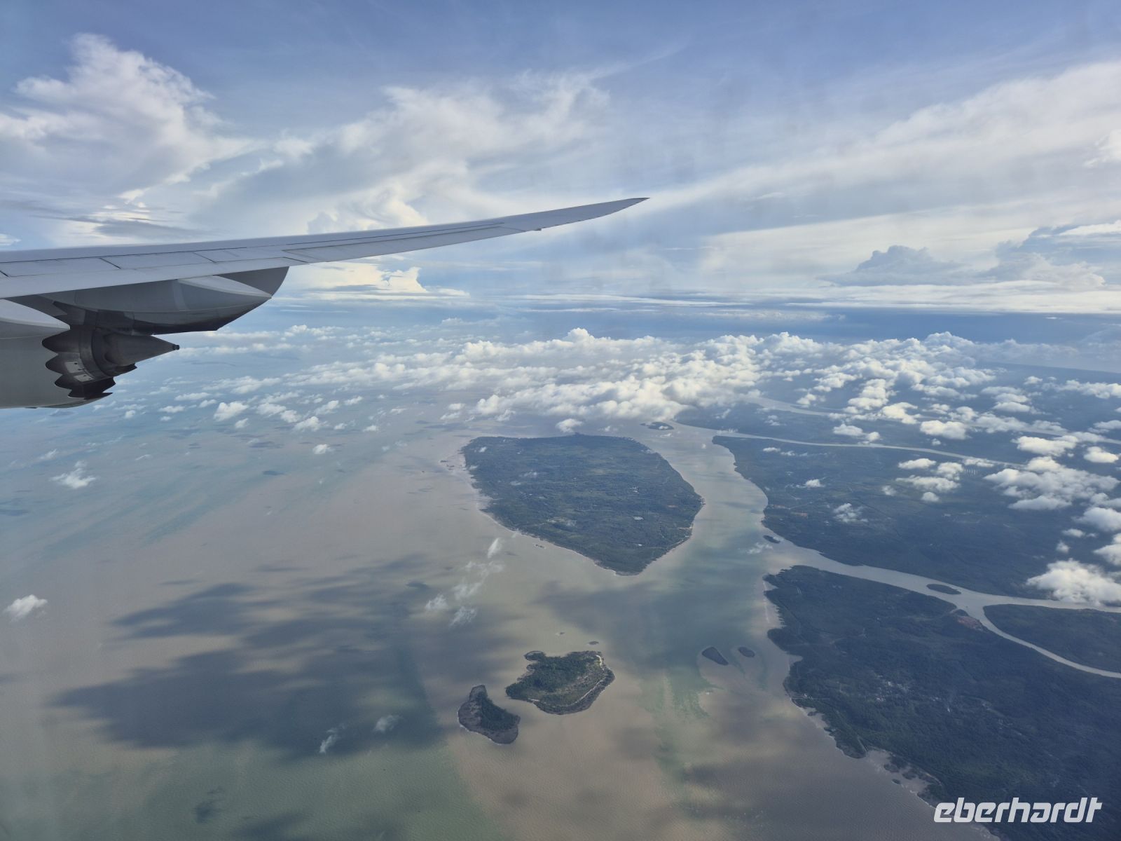 Landeanflug Singapur