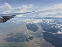 Landeanflug Singapur