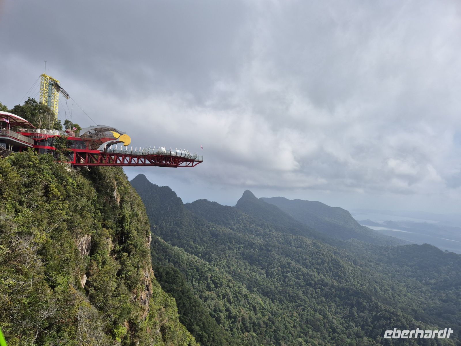 Langkawi, Fahrt mit der Kabinenbahn