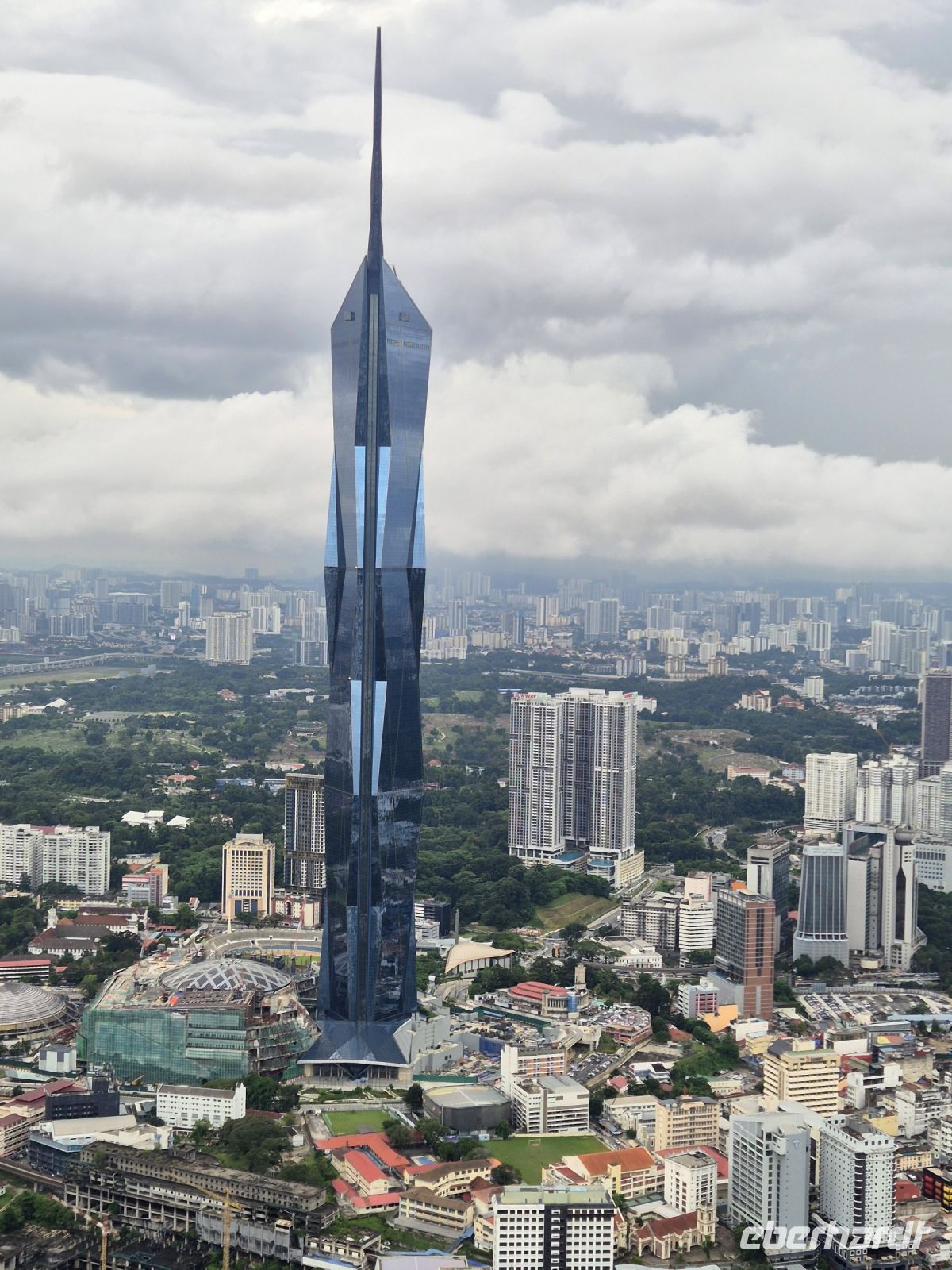 Kuala Lumpur, Ausblick vom Fernsehturm (Merdeka 118)