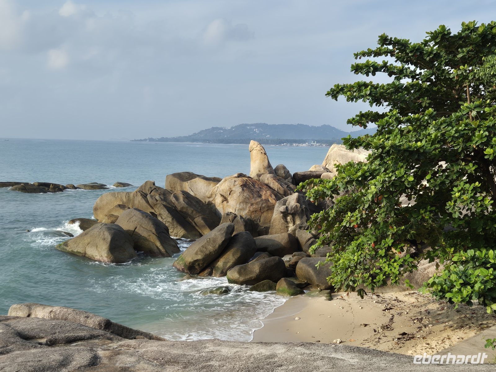 Koh Samui, Hin Ta-Hin Yai-Felsformation am Strand Ban Lamai