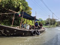 Bangkok, Fahrt mit Longtail-Booten im alten Stadtteil Thonburi