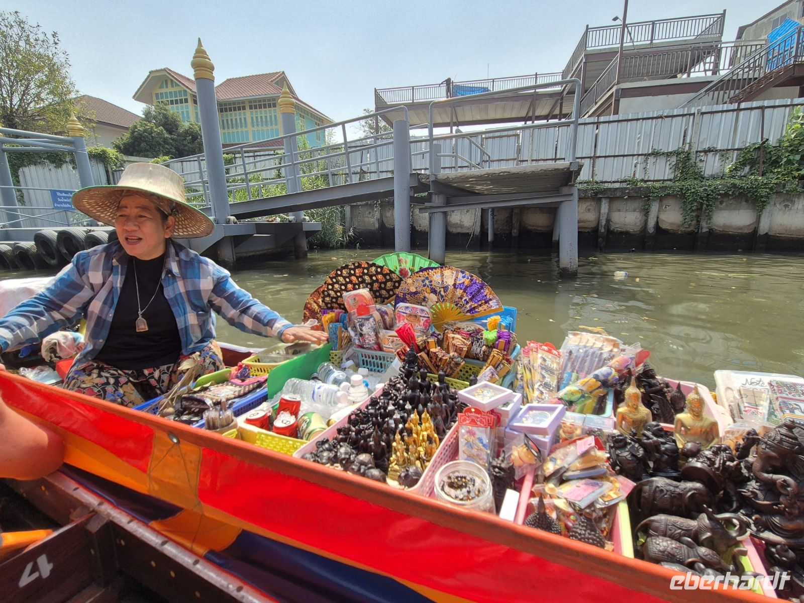 Bangkok, Fahrt mit Longtail-Booten im alten Stadtteil Thonburi