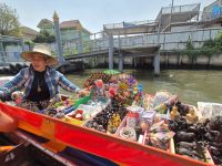 Bangkok, Fahrt mit Longtail-Booten im alten Stadtteil Thonburi