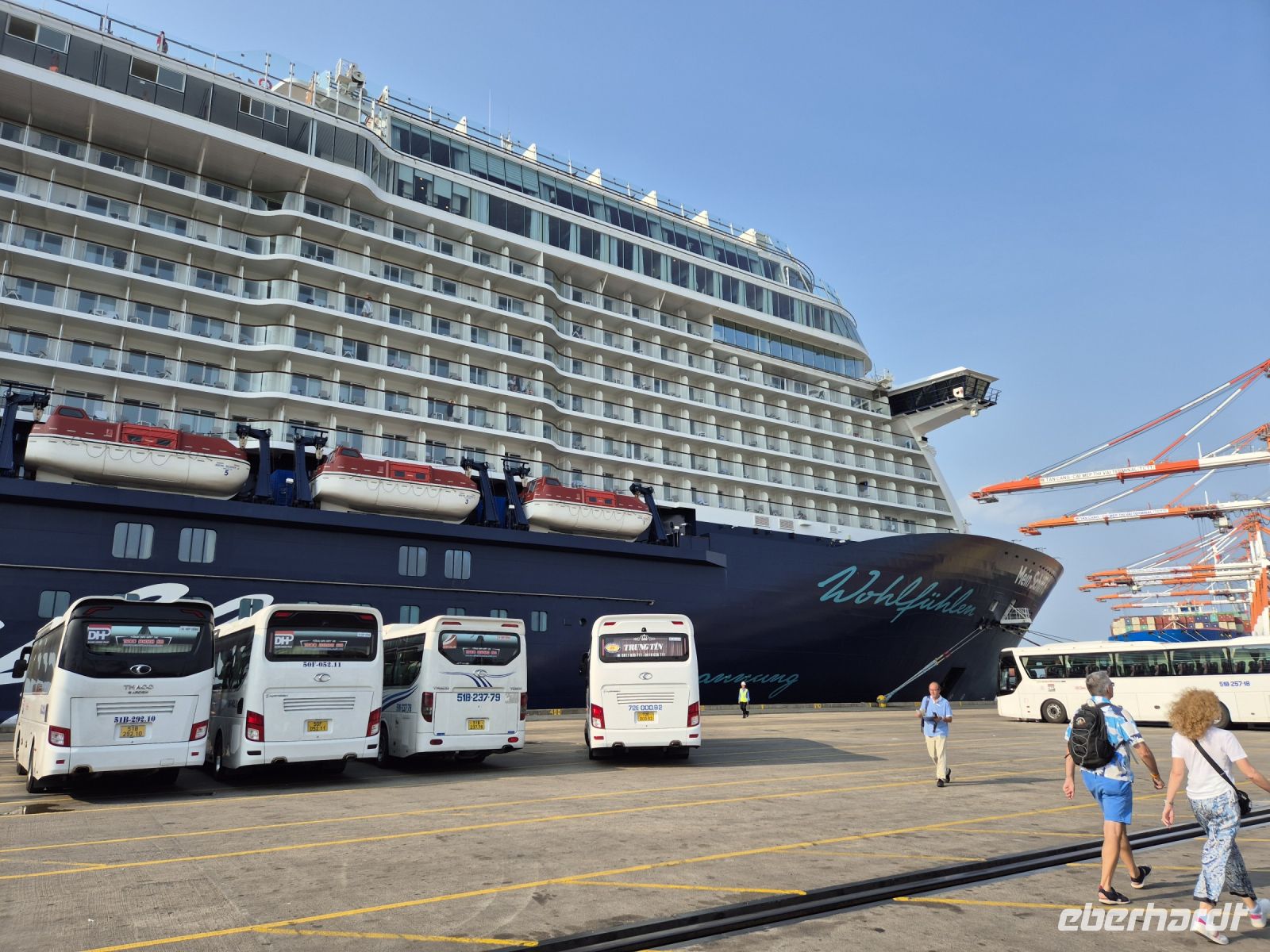 Ankunft in Phu My, Vietnam