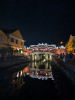 Japanische Brücke am Abend