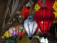 Selbstgebastelte Lampions