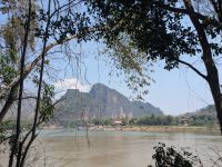 Ausblick von der Pak Ou Höhle