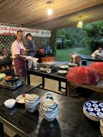 Familie, Abendessen, Krobei Riel, Kambodscha