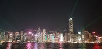Skyline von Hong Kong - Lasershow
