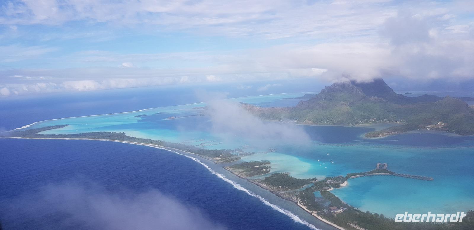 Anflug auf Bora Bora