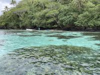Bootstour in der Lagune von Huahine