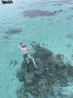 Schnorcheln in der Lagune von Huahine