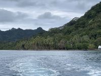 weiter geht unsere Bootstour in der Lagune von Huahine