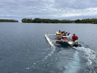 weiter geht unsere Bootstour in der Lagune von Huahine