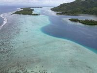 Drohnenaufnahmen von Huahine