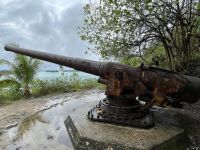 Bora Bora - Kanonenüberreste aus dem 2. Weltkrieg