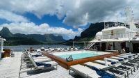 Die Lagune von Moorea - Blick vom Schiff