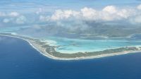 Anflug auf Bora Bora