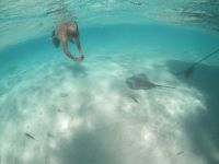 Die Lagune von Moorea - Schnorchelstopp