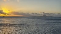 Sonnenuntergang Taha´a mit Blick auf Bora Bora