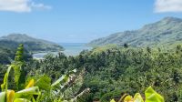 Inselrundfahrt auf Tahaa - Aussichtspunkt mit Obstpause