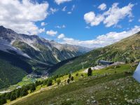 Blick auf Sulden zur Kanzel Bergstation