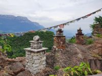Südtirol, MMM Firmian, Blick zum Mendelgebirge