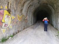 Provinz Belluno, Murales am Abstieg vom Monte Rite