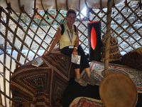 Südtirol, Pustertal, MMM Ripa Bruneck, Ria in der Jurte