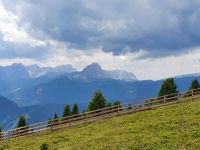 Blick vom Kronplatz zum Peitlerkofel und den Geisslerspitzen