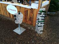 Wortspiel: statt Weinstein - Weingestein