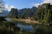 Dorf der Minderheit „Lao Lum“