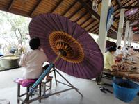 Schirmfabrik in Chiang Mai