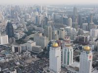 Aussicht vom Baiyoke Sky Tower über Bangkok
