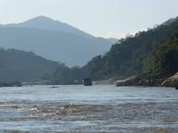 Fahrt auf dem Mekong