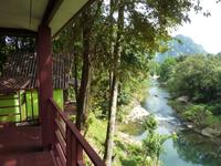 Blick vom Mountain Bungalow im Khao Sok Nationalpark