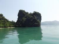 Fahrt mit einem Holz-Motorsegler in der Phang Nga Bay