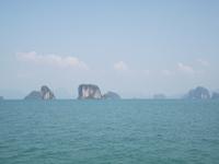 Fahrt mit einem Holz-Motorsegler in der Phang Nga Bay