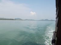 Fahrt mit einem Holz-Motorsegler in der Phang Nga Bay