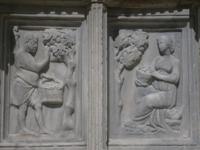 Sternbild Jungfrau am Fontana Maggiore