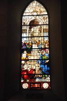 Ältestes Glasfenster des Doms von Perugia