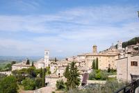 Blick auf das älteste Stadtviertel von Assisi