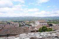 Blick vom Piazza Grande fruchtbare Tal