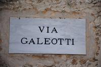 Via Galeotti - Drehort für viele Filme - Szenen des Mittelalters